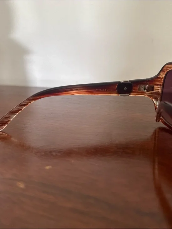 Dolce & Gabbana DG Oversized Square Sunglasses Brown Tortoise Logo Women’s Italy - Picture 11 of 11